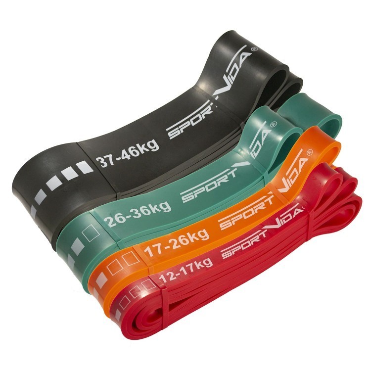 

Набор резины для подтягиваний Power Band 4 шт 12-46 кг