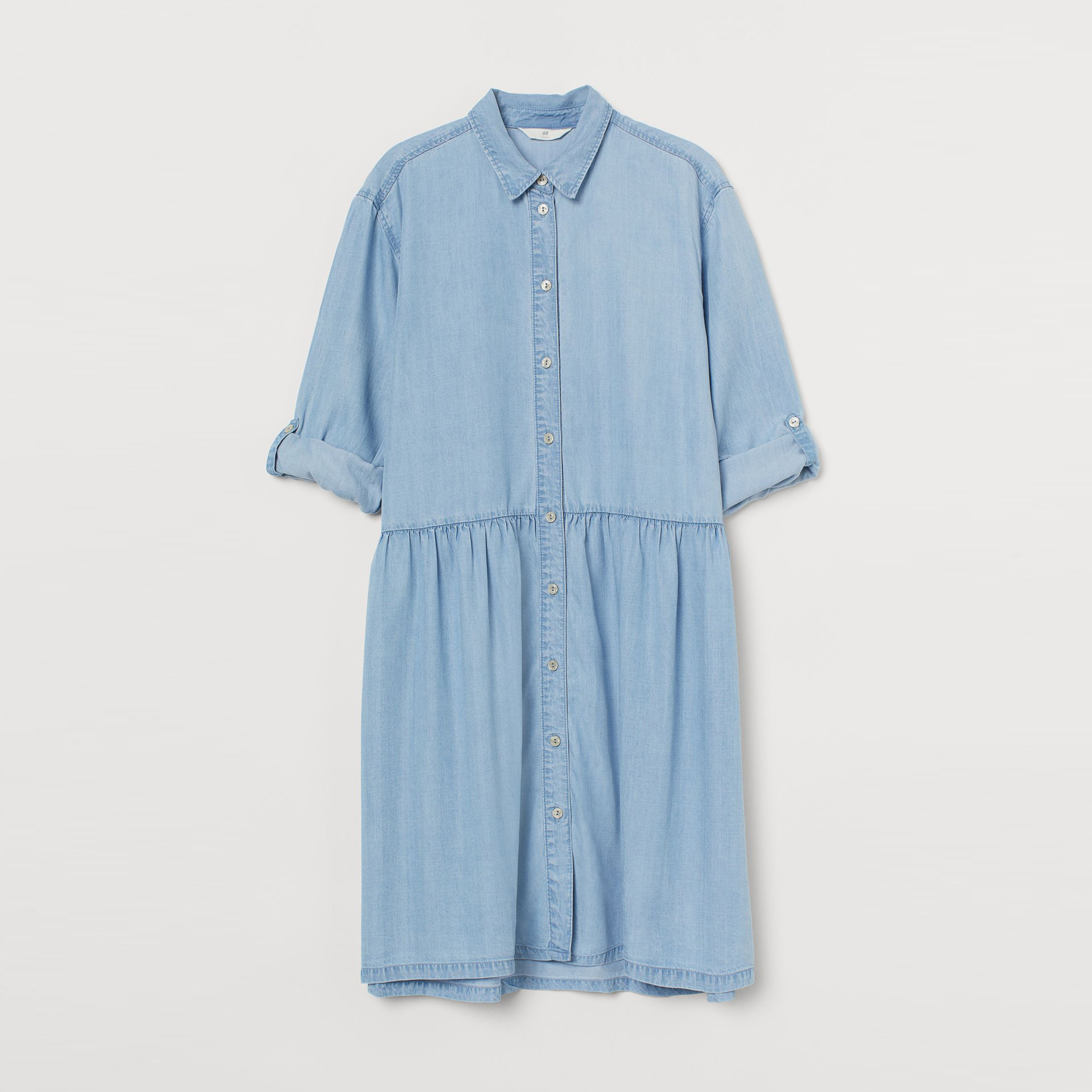 

Платье джинсовое H&M 1205-9182492  Голубое, Платье джинсовое H&M 1205-9182492 48 Голубое