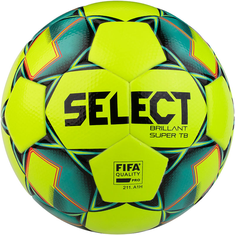 

Мяч футбольный Select Brillant Super FIFA TB (044) размер 5 цвет: желто/зеленый