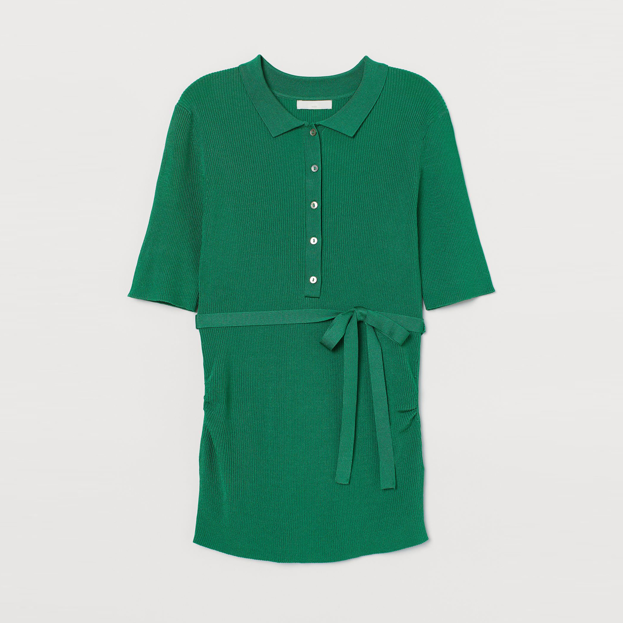 

Поло для беременных H&M NK1405-8266331 S Зеленое