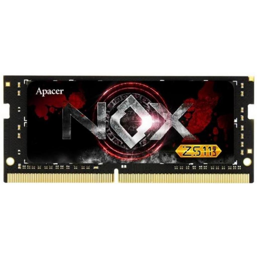

Модуль пам&яті для ноутбука SoDIMM DDR4 8GB 3000 MHz NOX Series Apacer (EV.08G2Z.GGE)