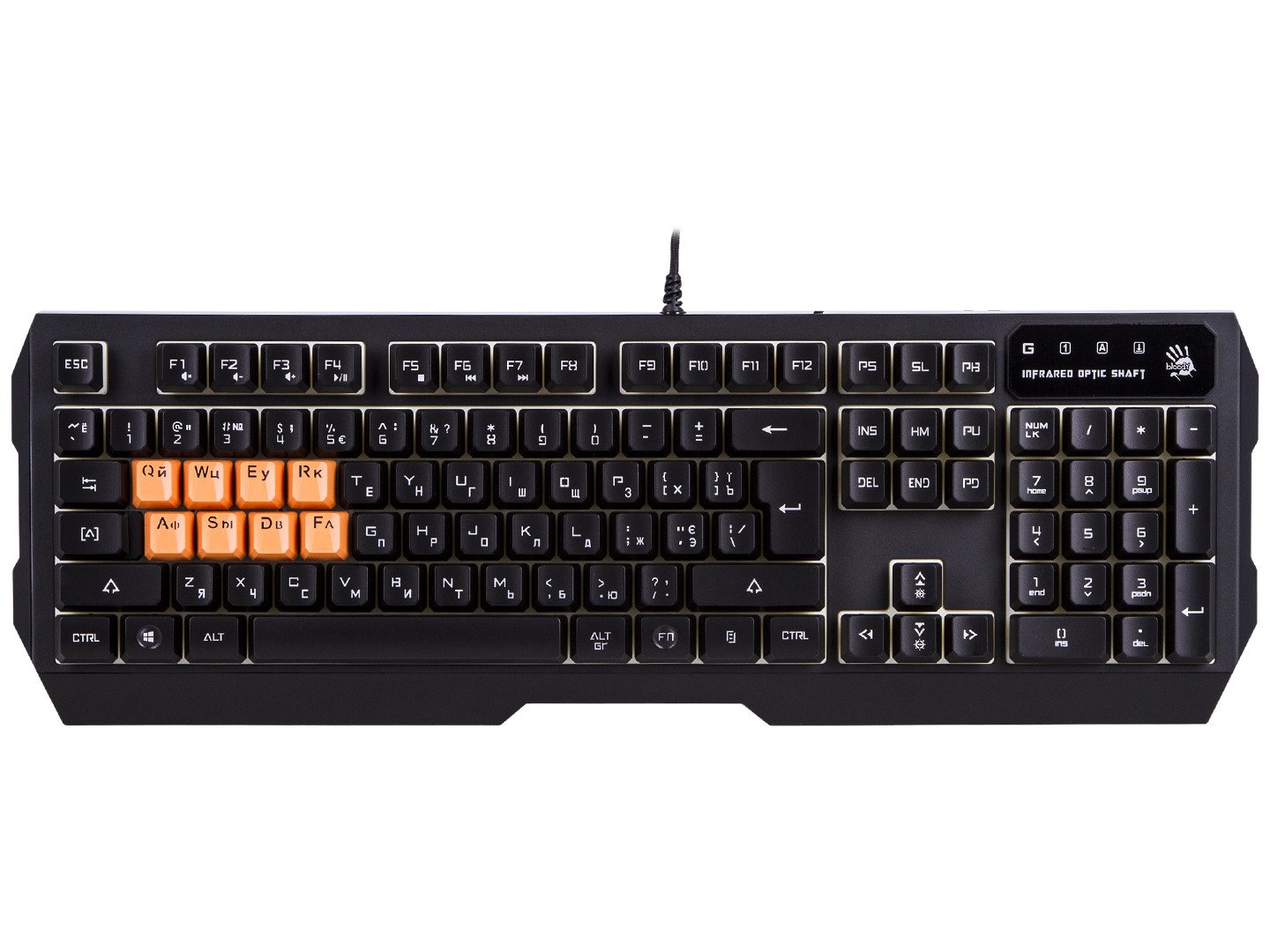 

Клавіатура дротова A4tech B188 Bloody (Black)