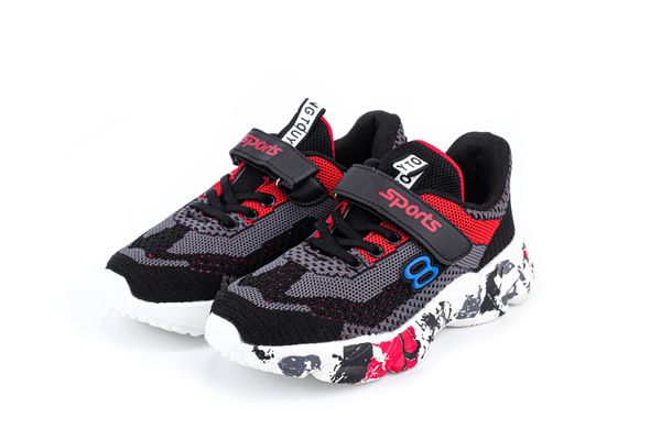 

Кросівки ERRA A-1-3BLACK-GRAY-RED 34 Чорно-сірий