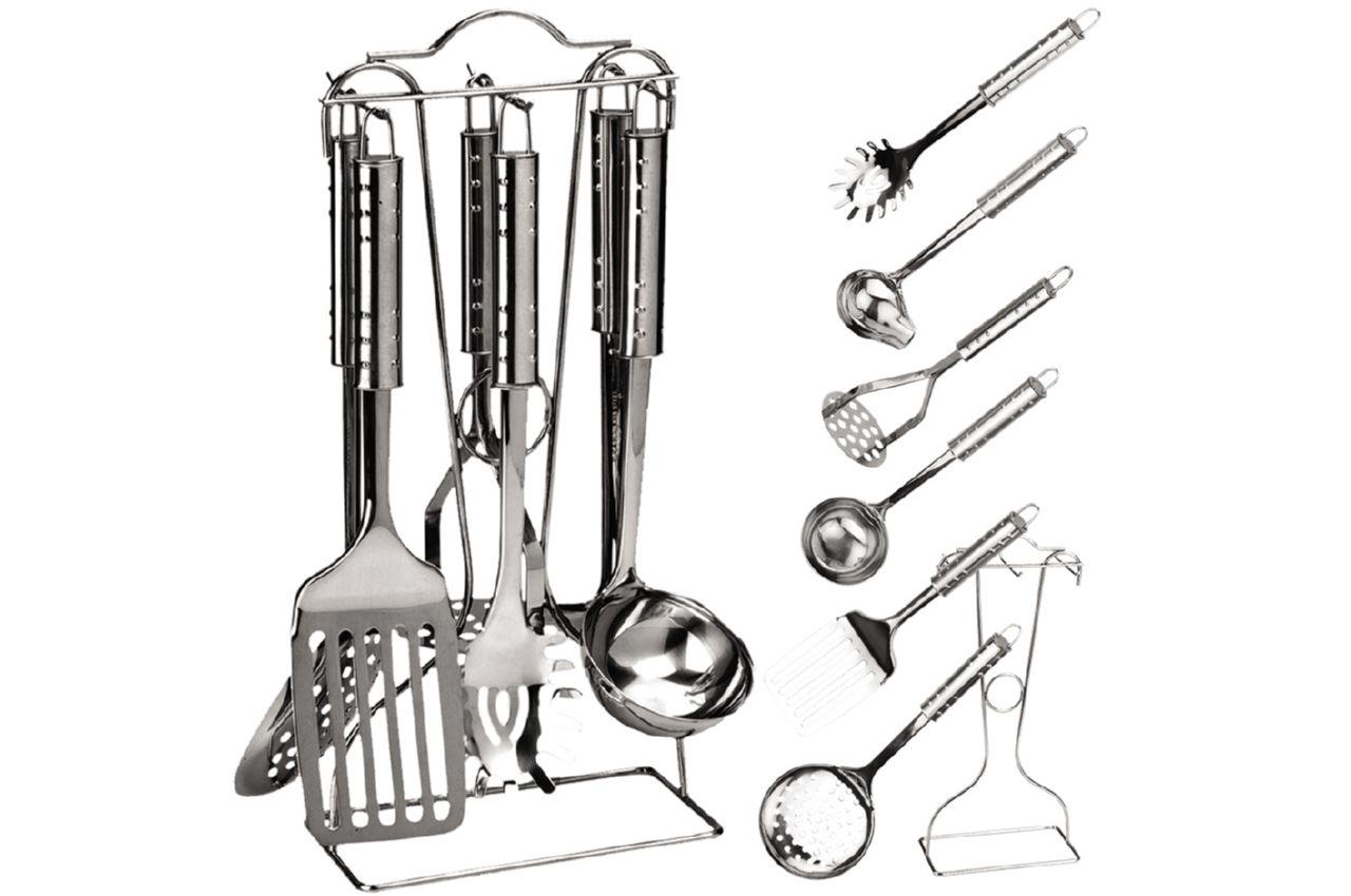 

Кухонный набор Maestro 7 предметов на стойке Нержавеющая сталь Металлик (MR-1545) 36151