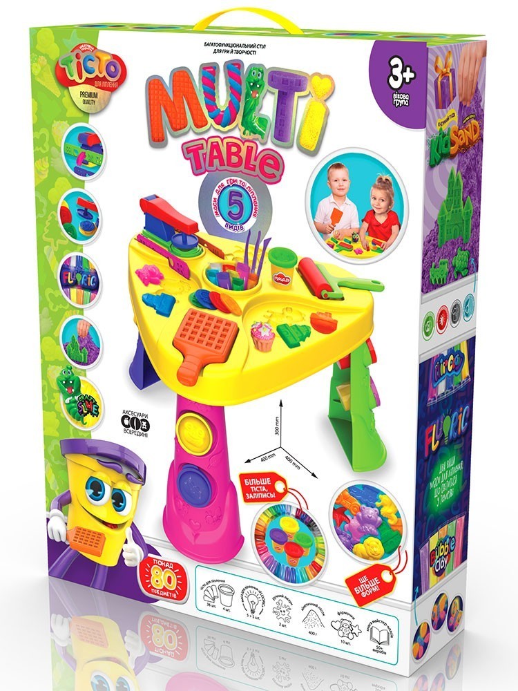 

Столик для игры с тестом и кинетическим песком Danko toys Multi Table