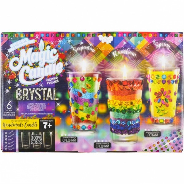 

Набор Danko Toys Парафиновые свечи с кристаллами "M.Candle Crystal"