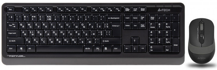 

Клавиатура + мышь A4Tech FG1010 беспроводные Black/Grey