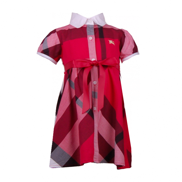 

Платье с воротничком в клетку 1 год (76 см) B 50004-red красный цвет