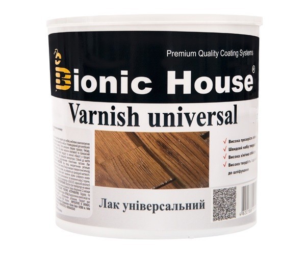 

Универсальный водный лак "Bionic House‎" 0,8 л Крайола