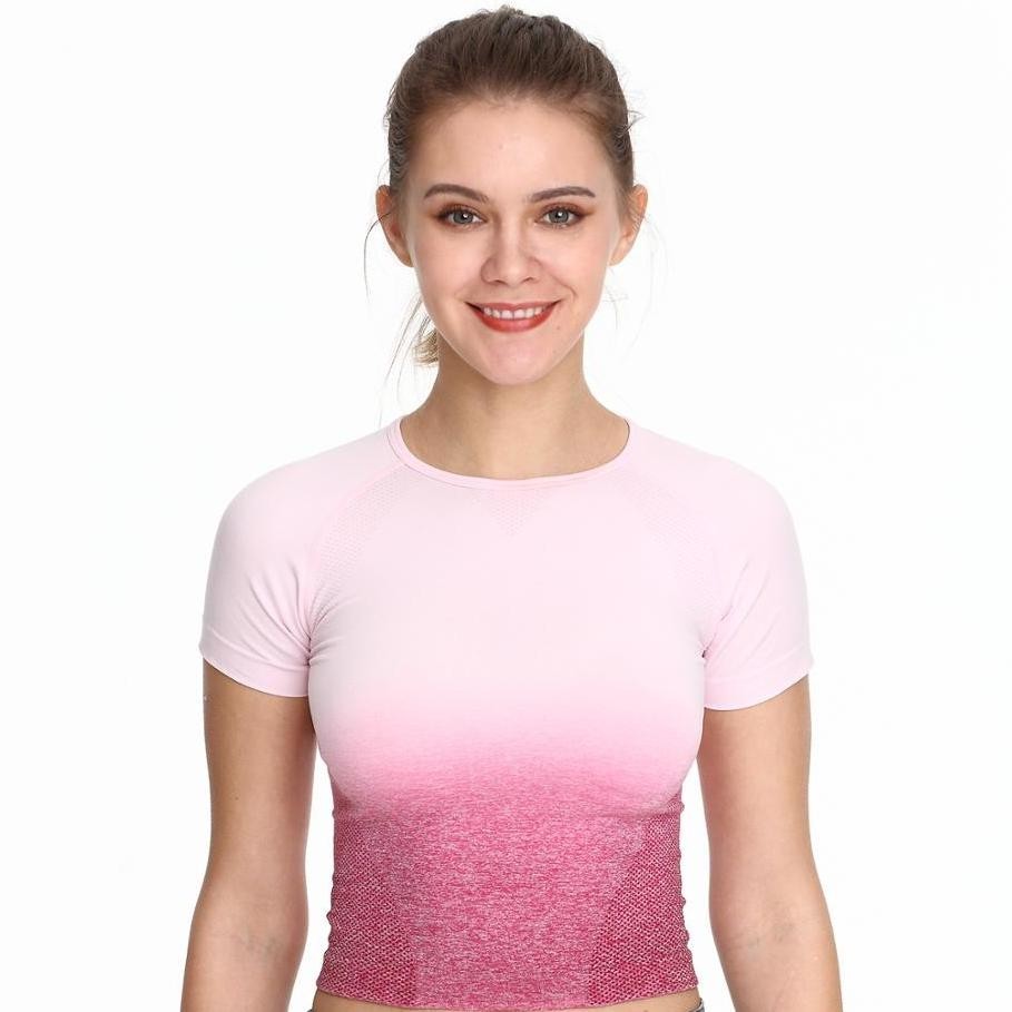 

Спортивный кроп топ для тренировок и фитнеса Mashele Sport Pink S