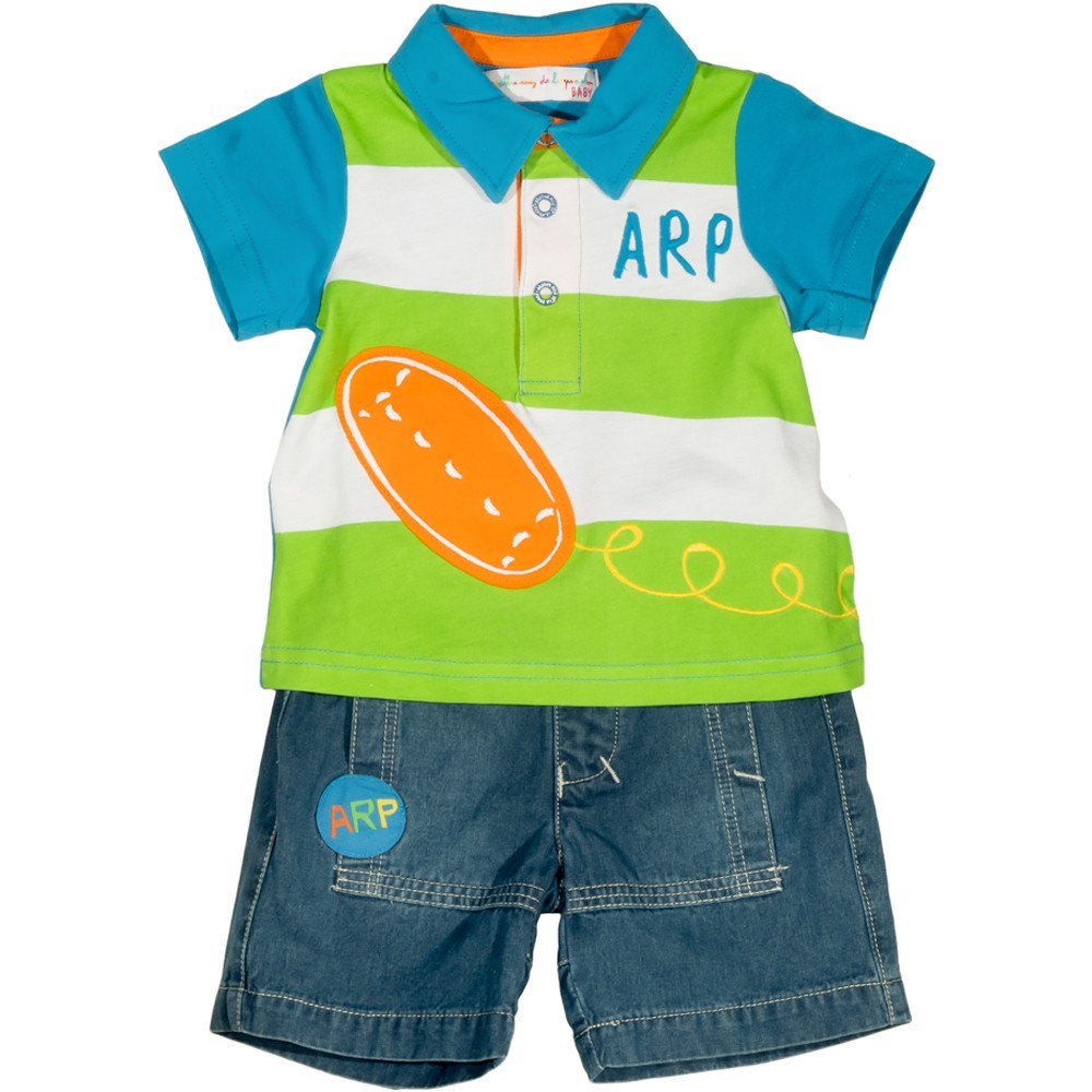

Костюм : Поло, джинсовые шорты AGATHA RUIZ DE LA PRADA Agatha (7335) Белый M9-74 см