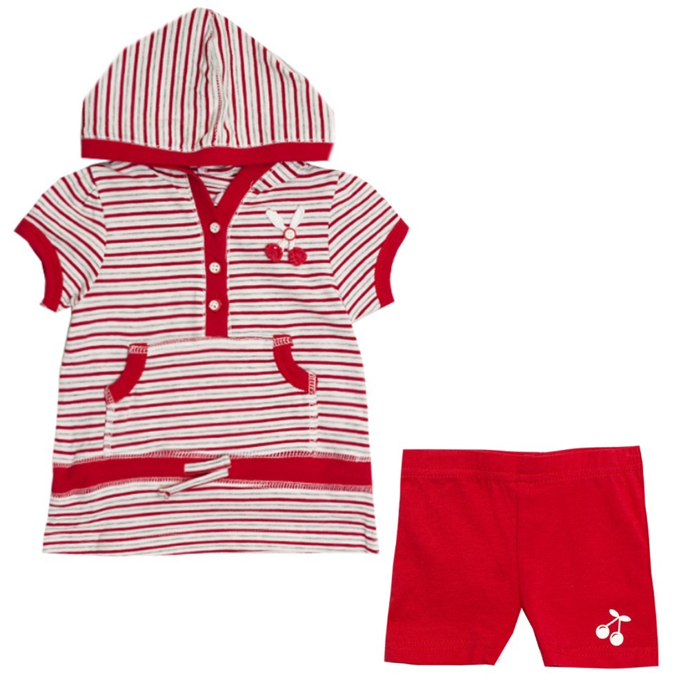 

Костюм : Туника и шорты Losan Mc baby girls (018800004/579) Красный M3-62 см