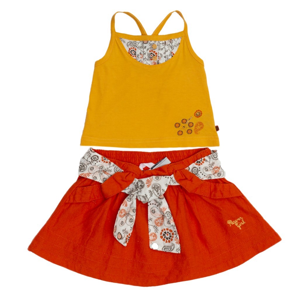 

Костюм: Майка с юбкой Losan Mc baby girls (018803804/18) Абрикосовый M6-68 см