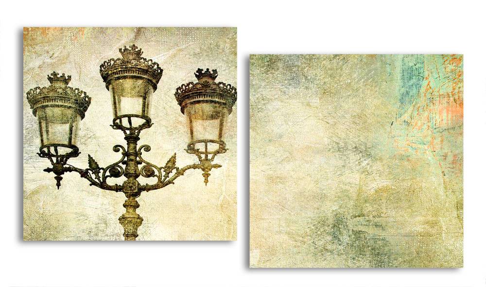 

Модульная картина LaPrint Винтажный фонарь 200х109 см