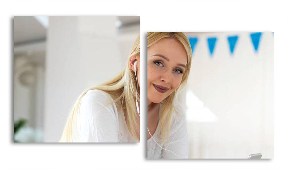 

Модульная картина LaPrint Лицо девушки 200х109 см