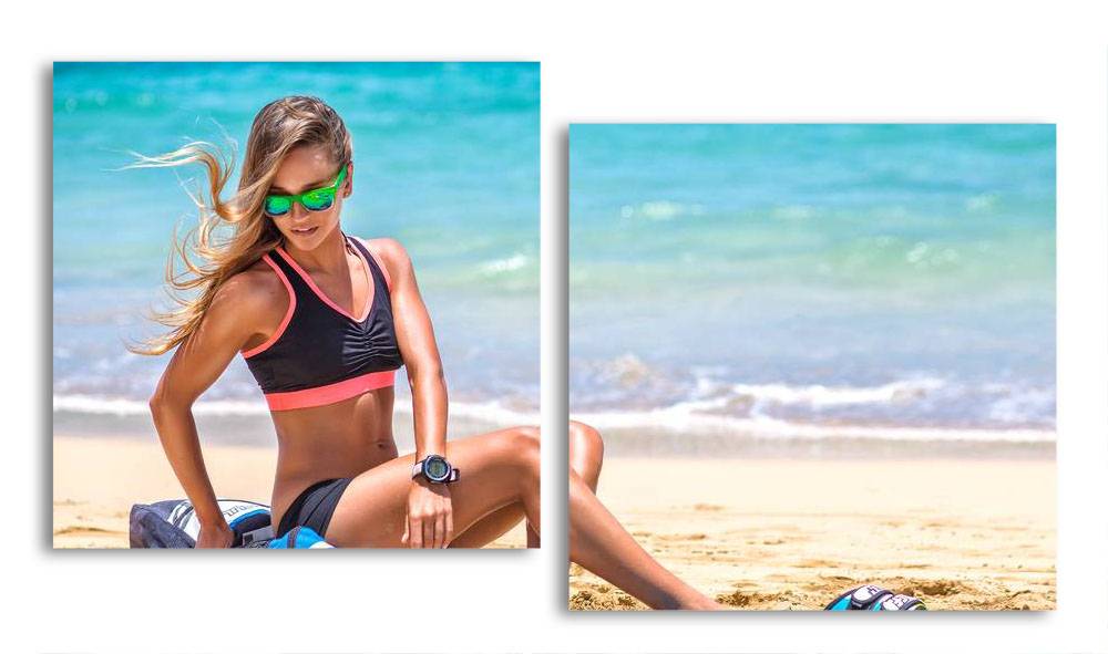 

Модульная картина LaPrint Девушка на пляже 200х109 см