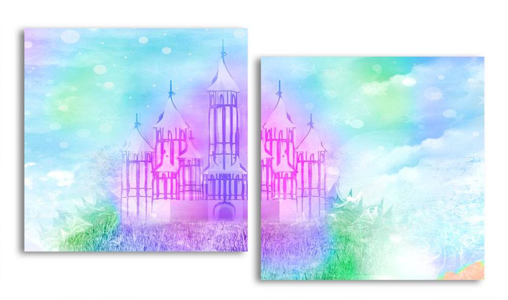 

Модульная картина LaPrint Замок 200х109 см