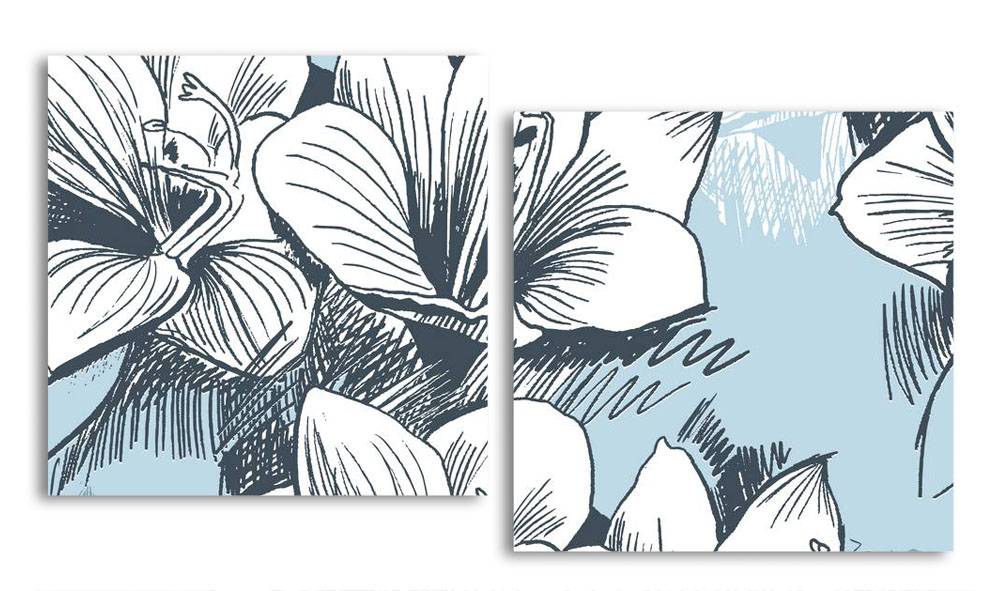 

Модульная картина LaPrint Лилии 200х109 см