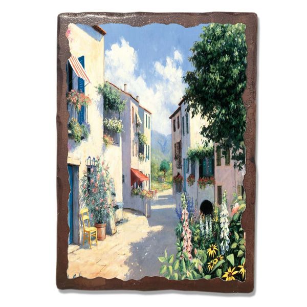 

Картина под старину на дереве Прованс "Дворик" 60*80 см (STD-0012270-2)