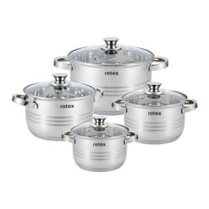

Наборы кастрюль с крышками ROTEX RC305-8L Lamezia