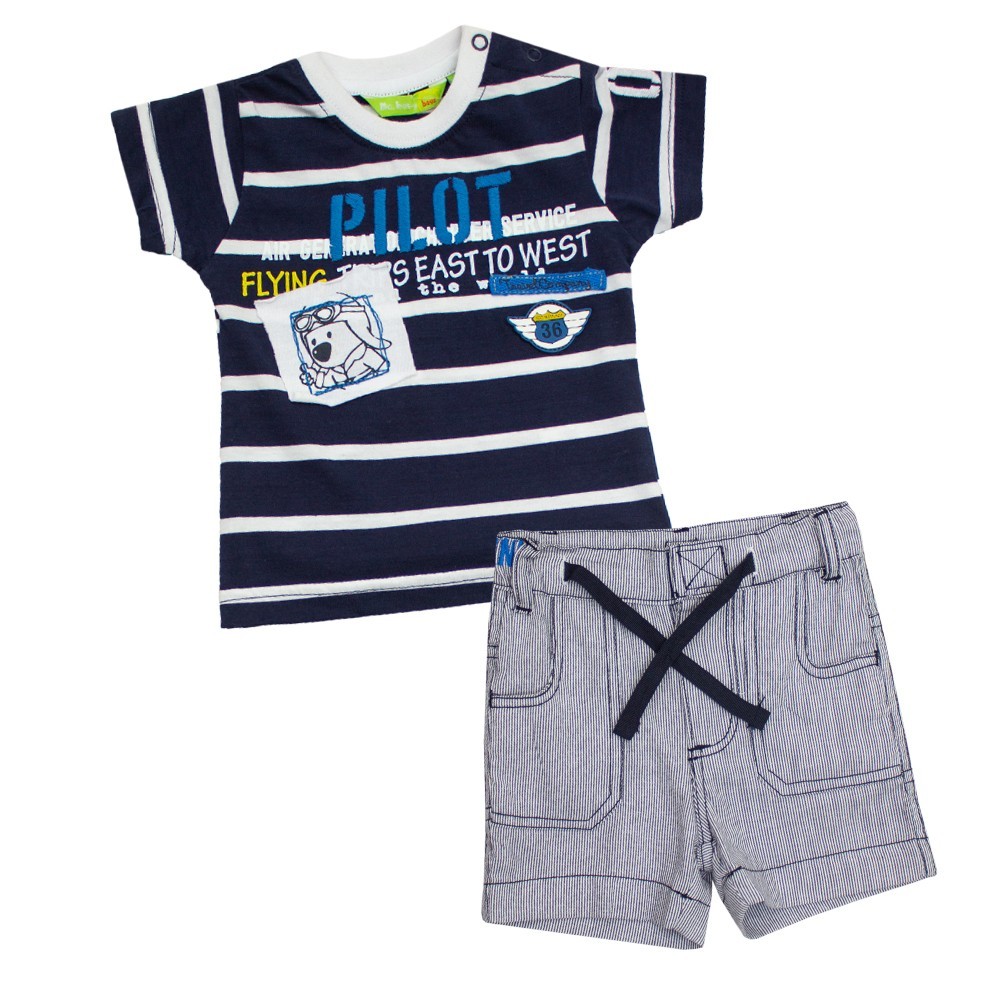 

Костюм : Футболка и шорты Losan Mc baby boys (017804903/32) Темно-синий M6-68 см