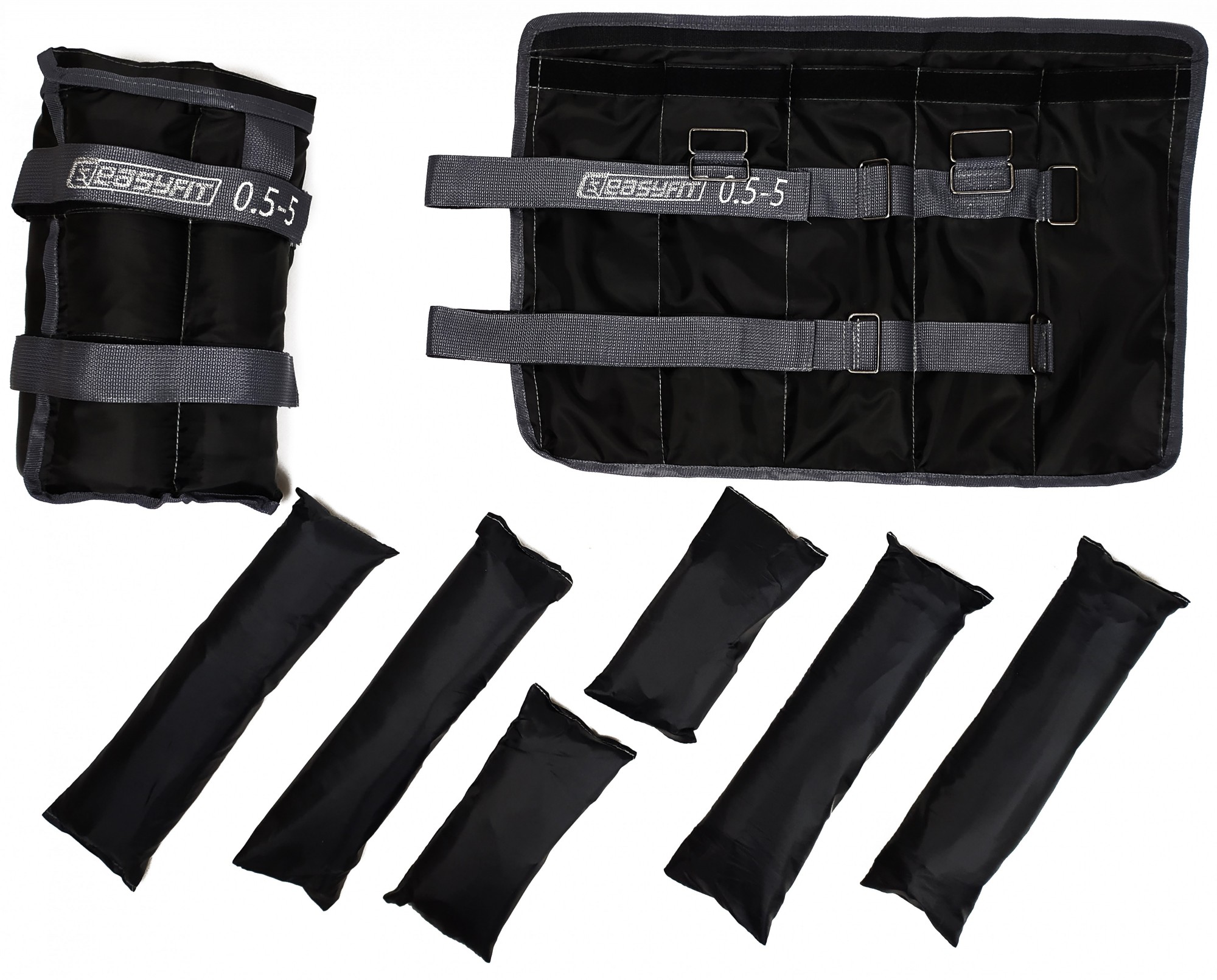 

Утяжелители для фитнеса и единоборств EasyFit черные 0.5-5 кг 2 шт EF-AWTS-550