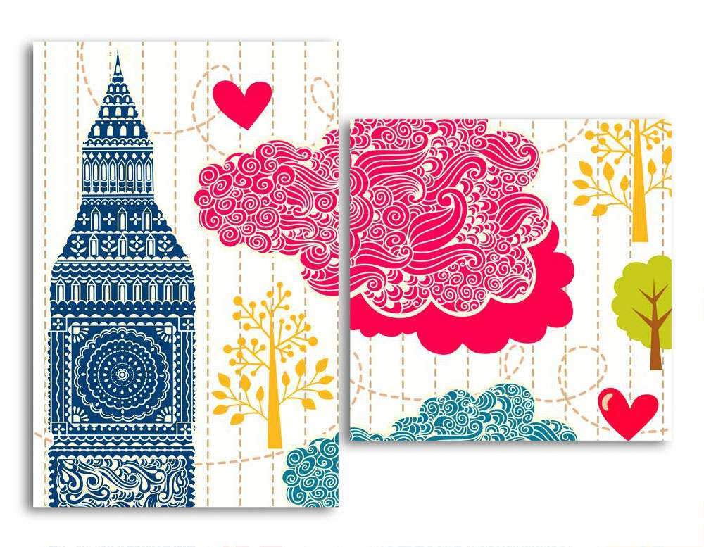 

Модульная картина LaPrint Лондон 200х145 см