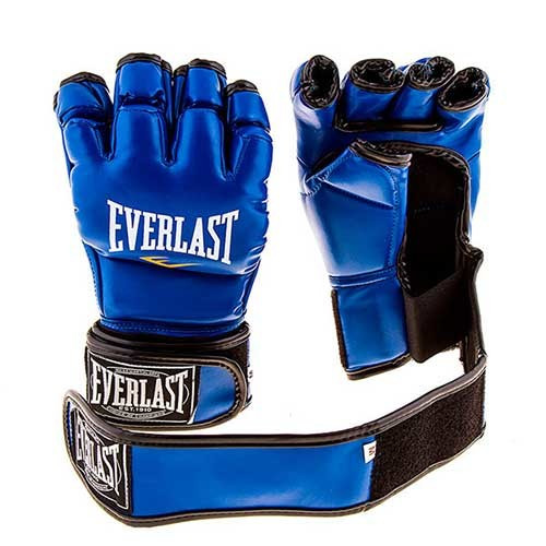 

Перчатки единоборств синие Everlast MMA, DX364, размер S