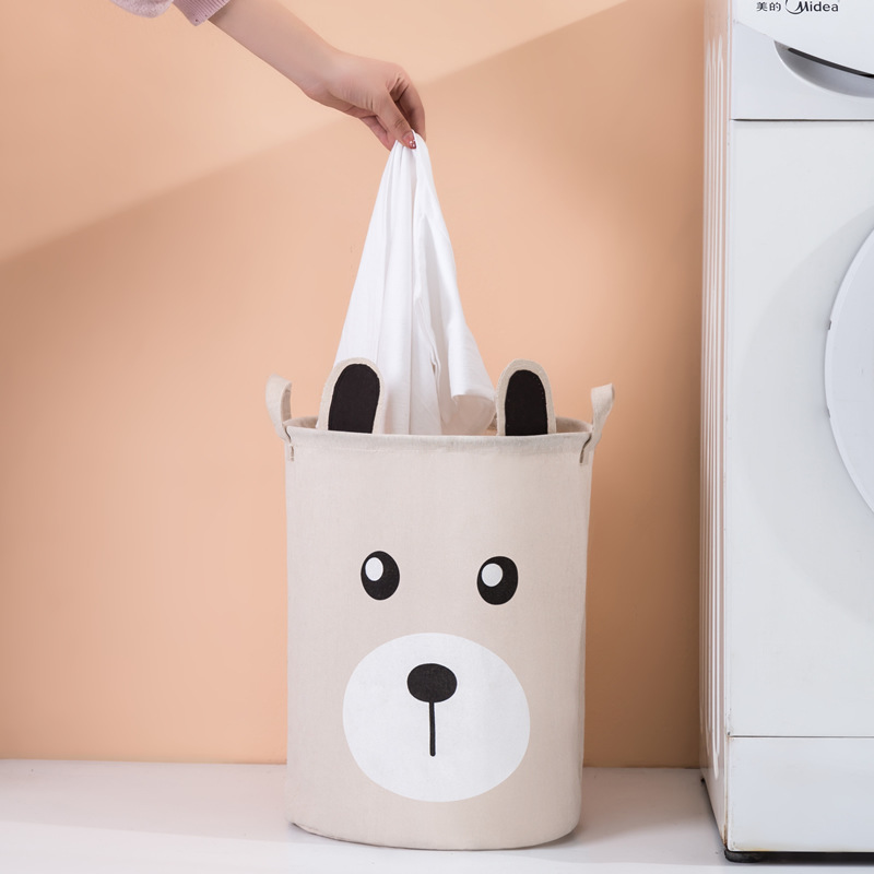 

Корзина для игрушек, белья, хранения Bear Berni Home Бежевый (58443)