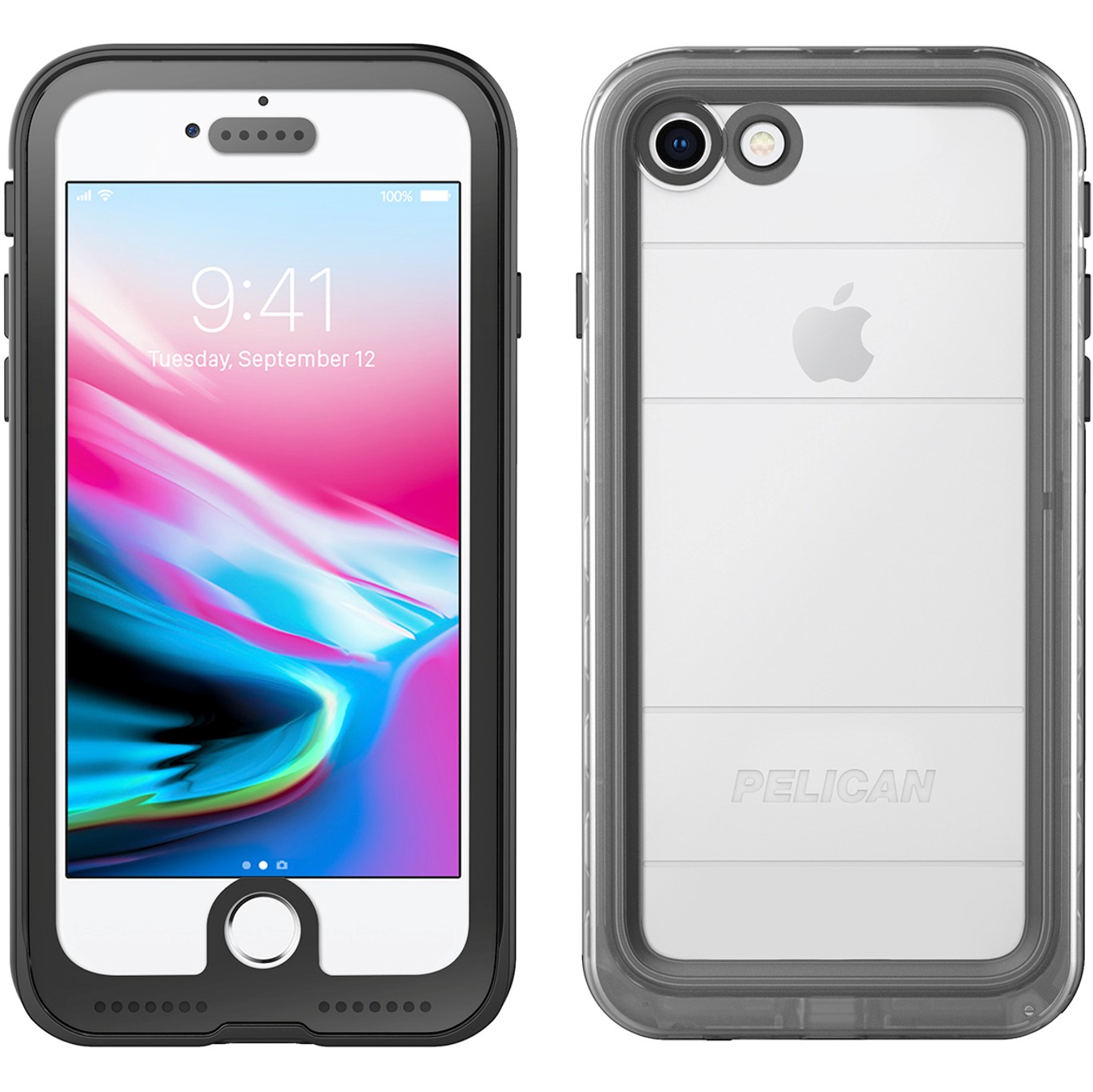 

​Водонепроницаемый чехол бампер IP68 Pelican Marine Apple Iphone 7 Iphone 8 clear/black