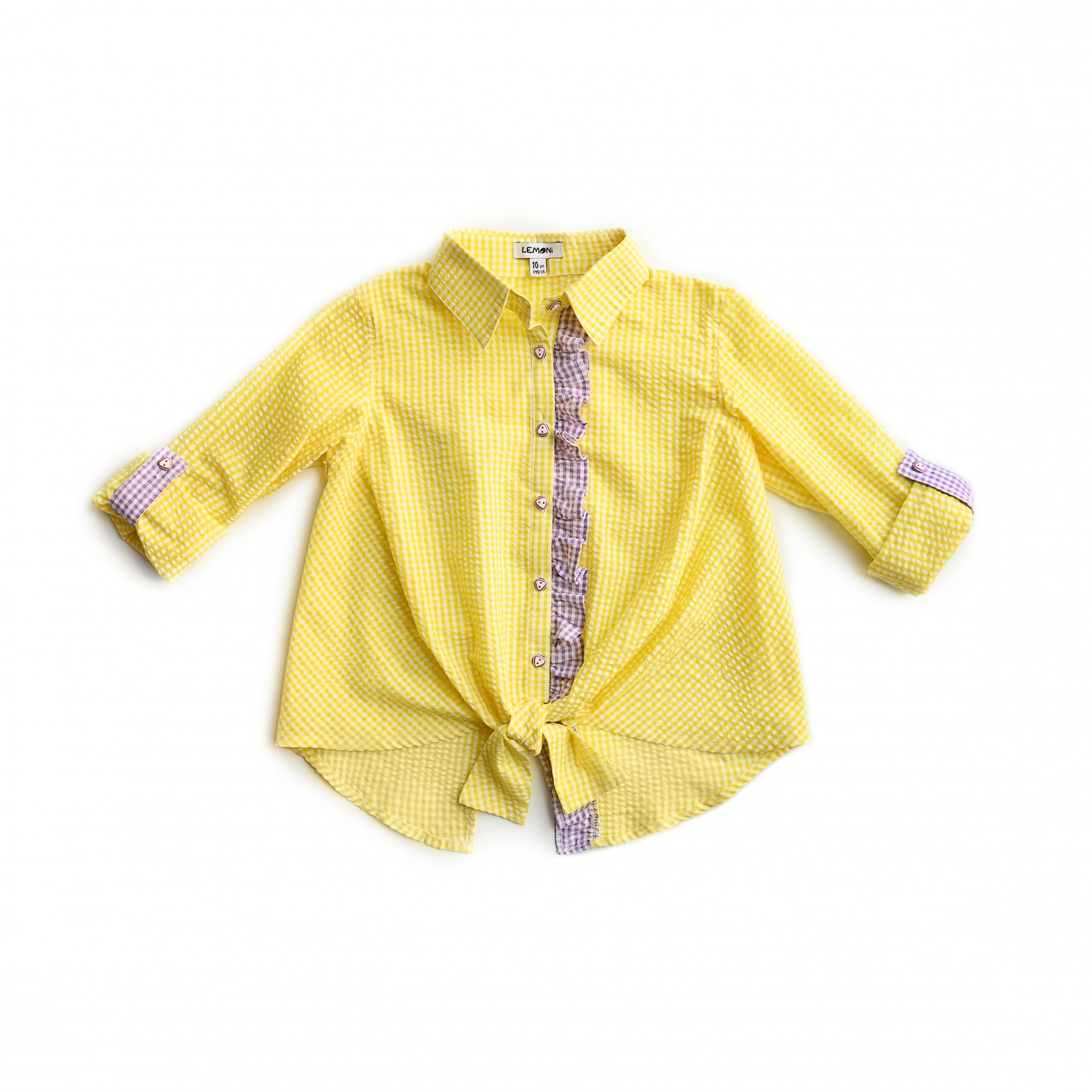 

Рубашка Lemoni 134 см YELLOW MOOD VIOLET желтая 9832