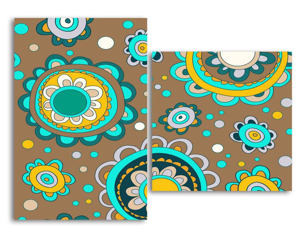 

Модульная картина LaPrint Цветы 200х145 см