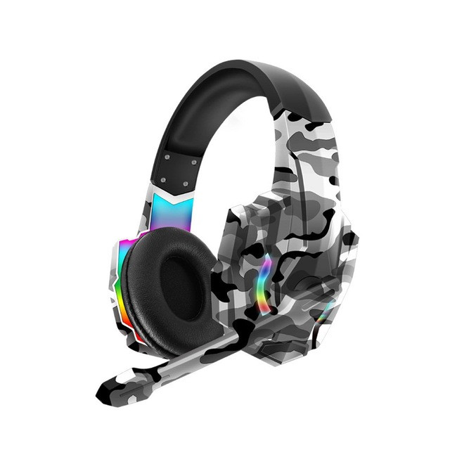 

Наушники для ПК Kаrler M9600 RGB. Проводная гарнитура с микрофоном Kарлер M9600 RGB в армейском стиле