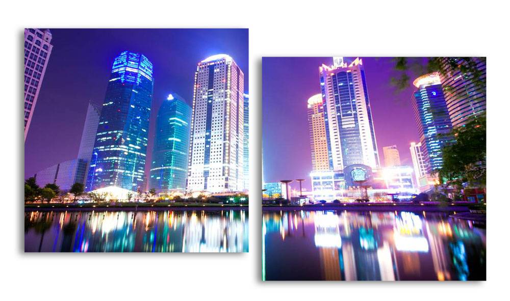 

Модульная картина LaPrint Мегаполис 200х109 см