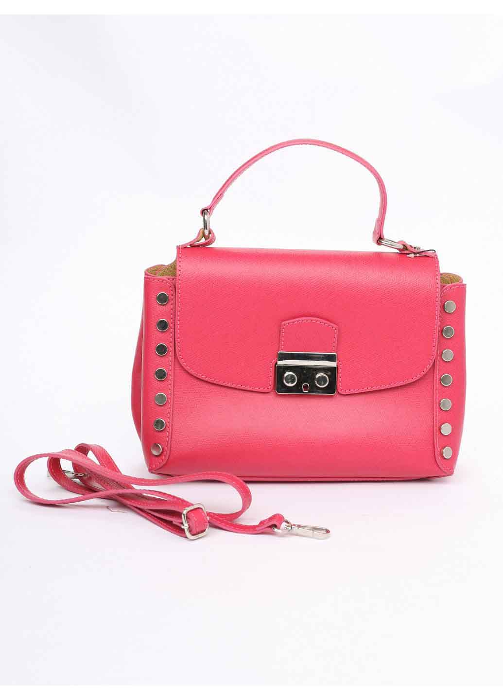 

Сумка На Каждый День Italian Bags 10186_roze Кожаная Розовый