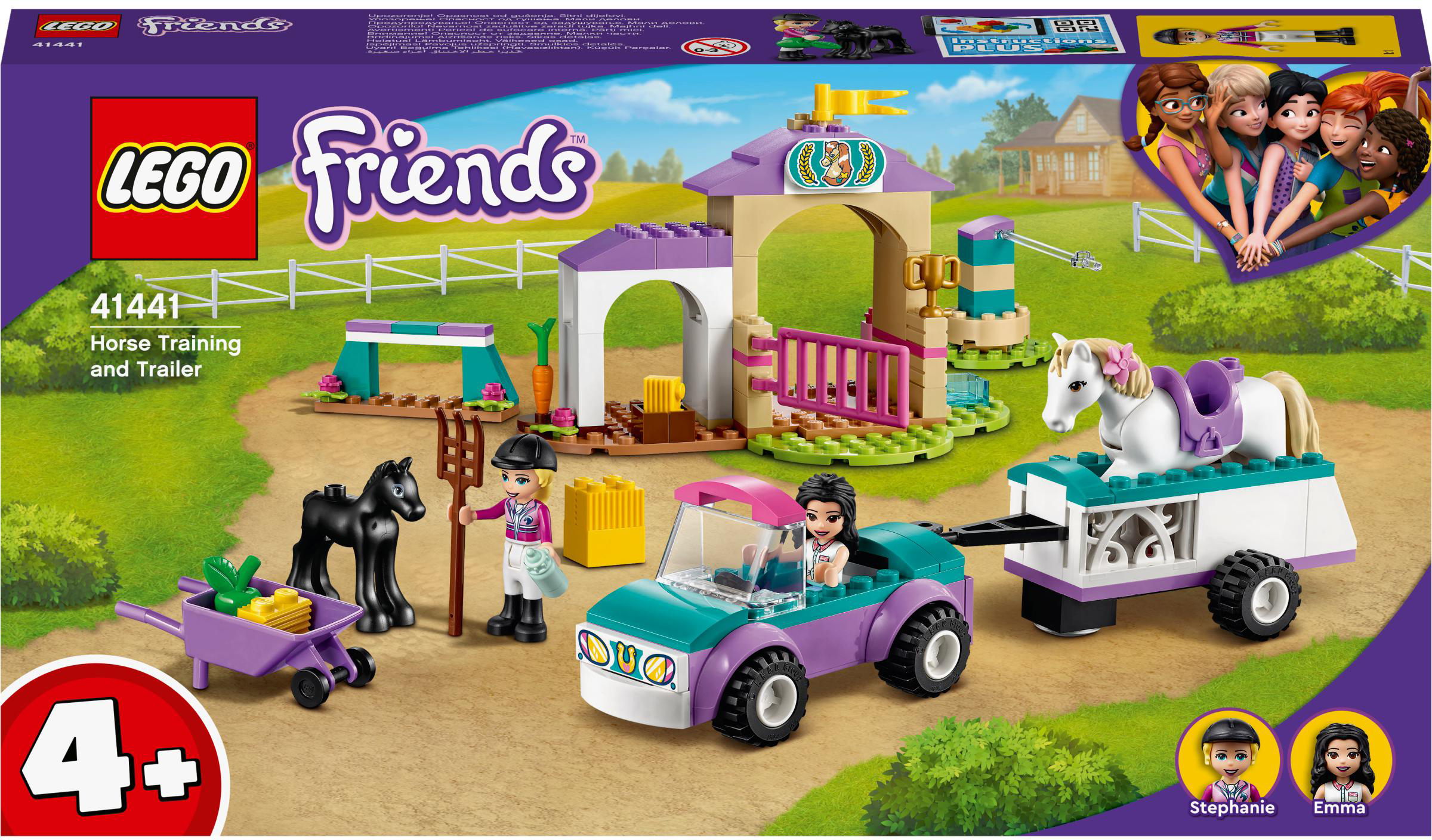 

Конструктор LEGO Friends Тренировка лошади и прицеп для перевозки 148 деталей (41441)