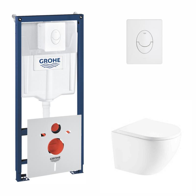 

Набор инсталляция 4 в 1 Qtap Grohe Rapid SL унитаз с сиденьем Robin (38722001QT1333046ENRW)