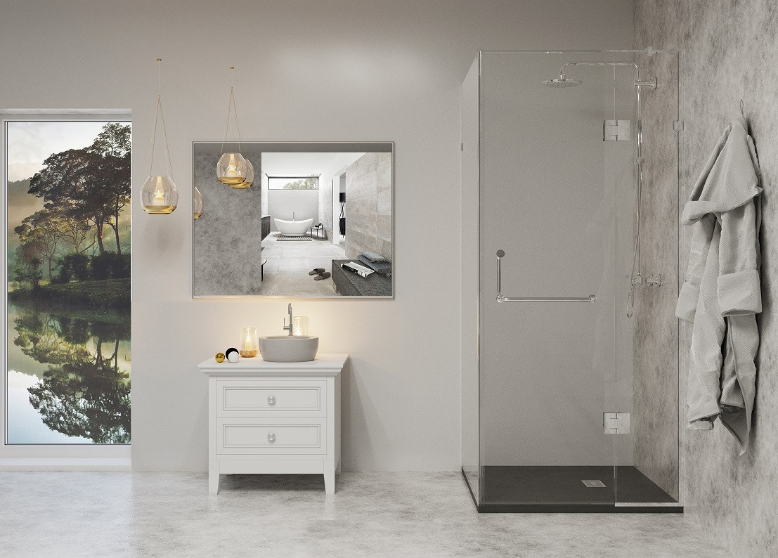 

Душевая кабина Weston W 004 Silver Spaying 100х100х200 прозрачное стекло без поддона