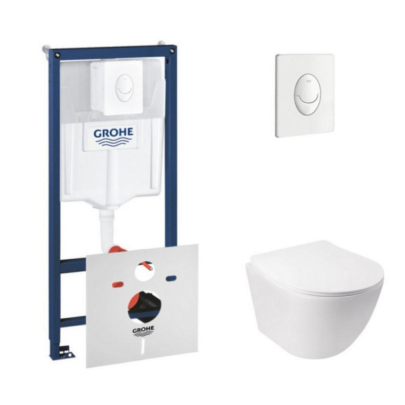 

Набор инсталляция 4 в 1 Qtap Grohe Rapid SL унитаз с сиденьем Jay (38722001QT07335176W)