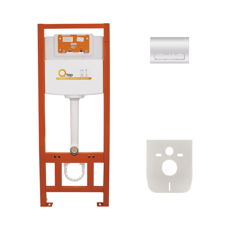 

Набор инсталляция 4 в 1 Qtap Nest ST с линейной панелью смыва (QT0133M425M08381CRM)