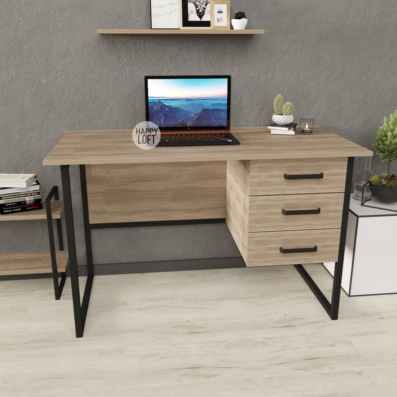 

Компьютерный стол LoftMLT S104 75x120x60 ЛДСП Белый Элит 16мм