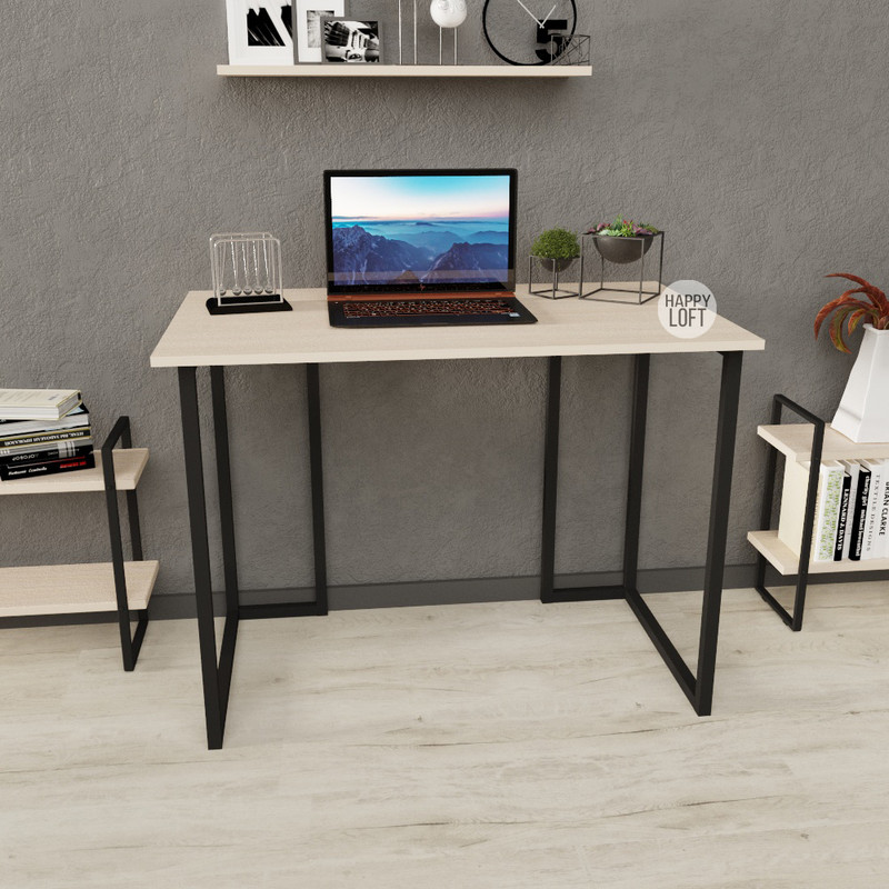 

Компьютерный стол LoftMLT S106 75x100x60 ЛДСП Дуб Шамони Светлый 16мм