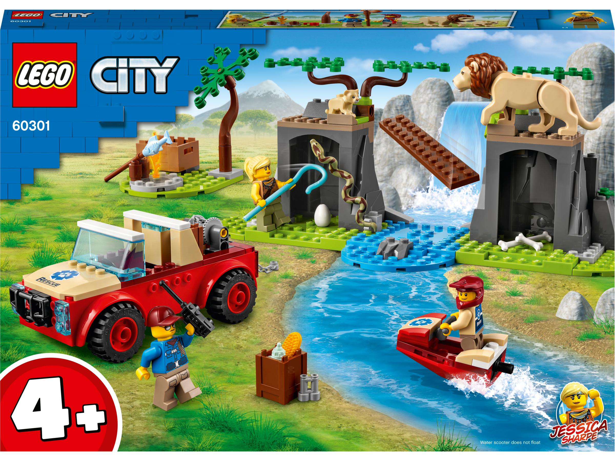 

Конструктор LEGO City Спасательный внедорожник для зверей 157 деталей (60301)