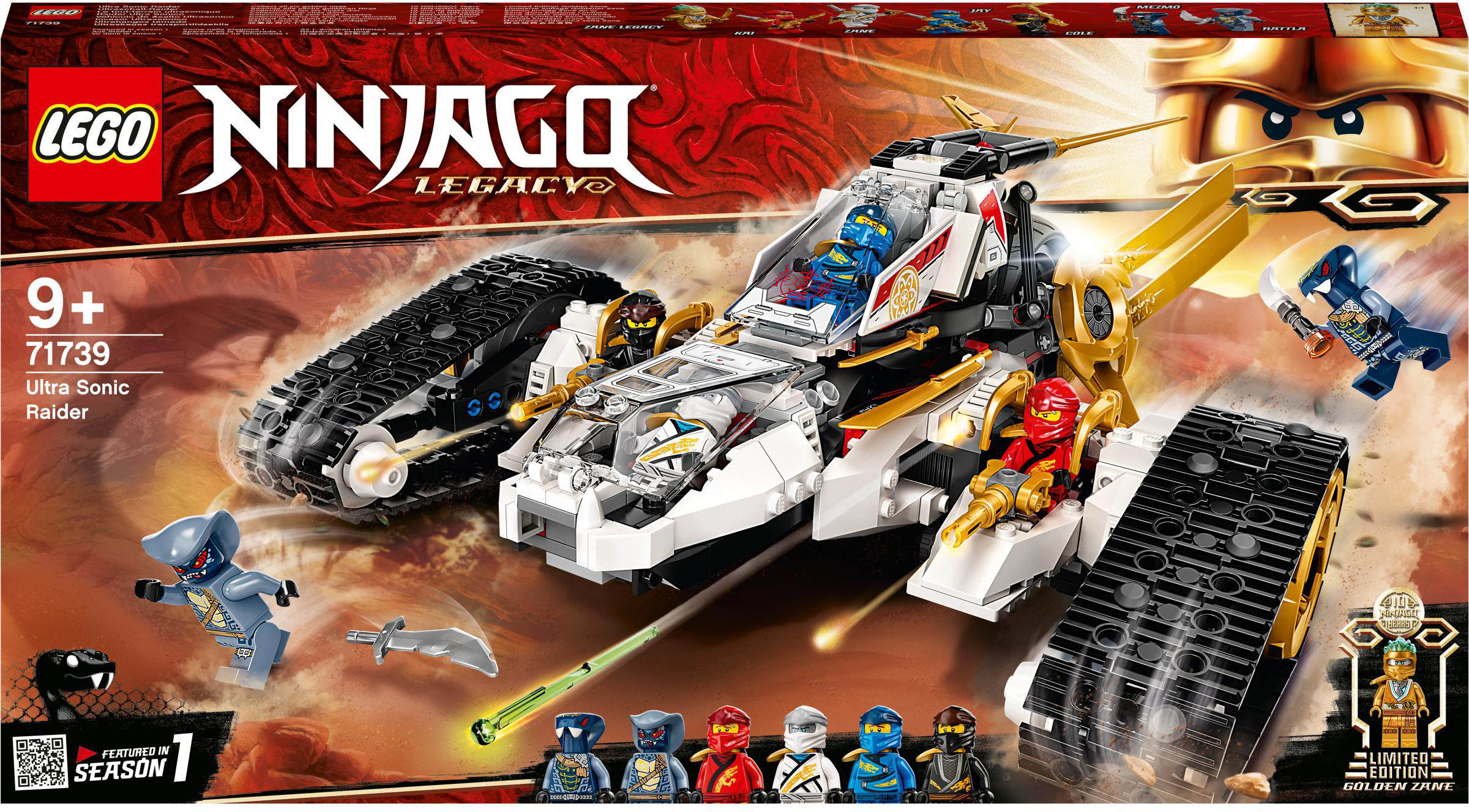 

Конструктор LEGO Ninjago Сверхзвуковой самолёт 725 деталей (71739)