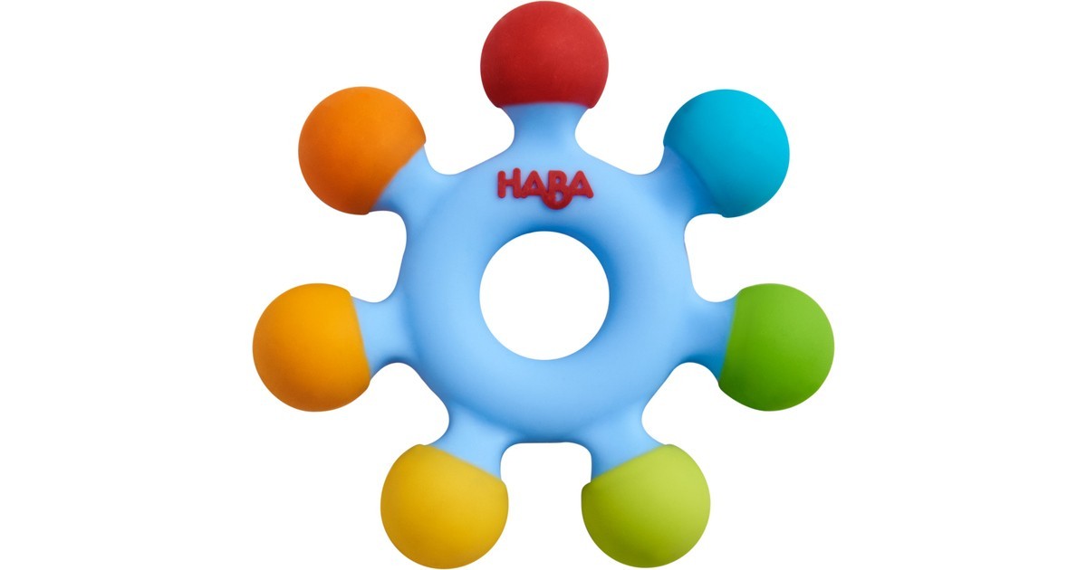 

Силиконовая игрушка прорезыватель "Цветное колесо" Haba Германия