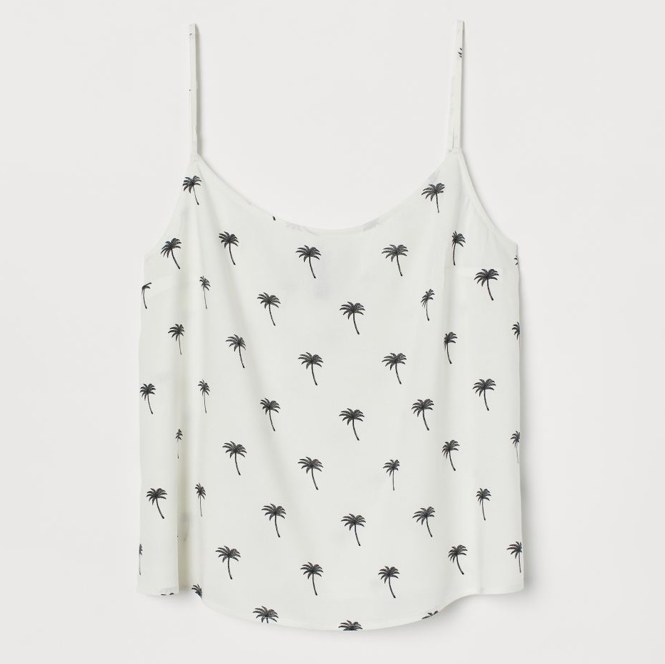 

Топ H&M 060860525 40 Белый с черным