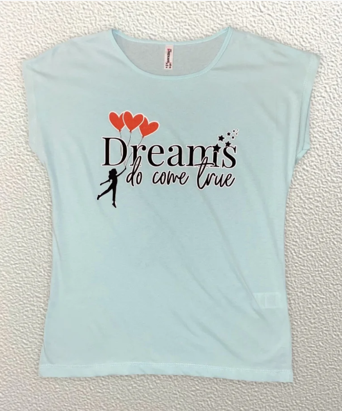 

Жіноча Футболка HAZARD Dreams do come tru мята 211456 (M (46))