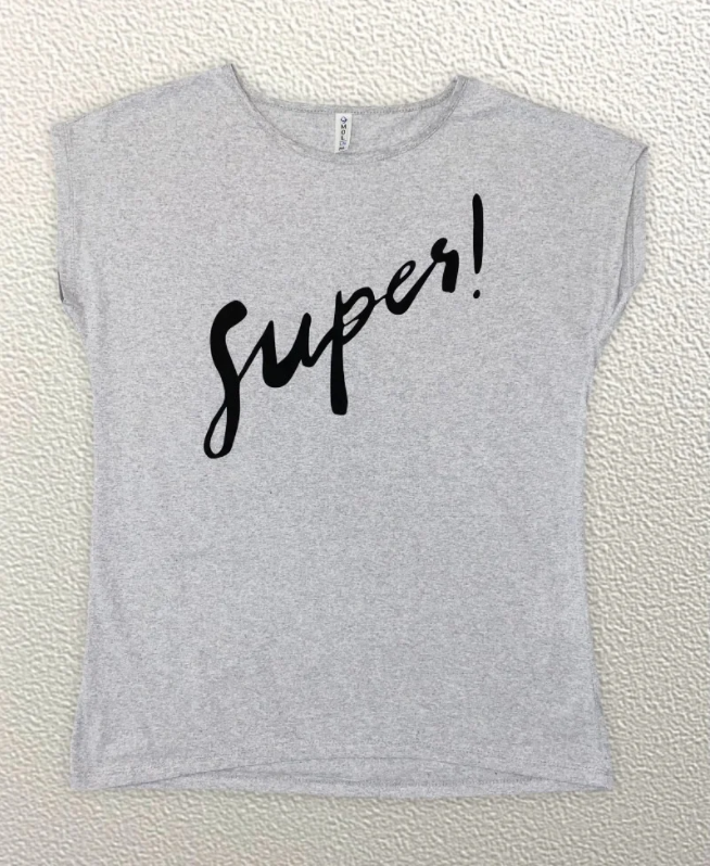 

Жіноча Футболка HAZARD Super сіра Батал 21640 (2XL (52))