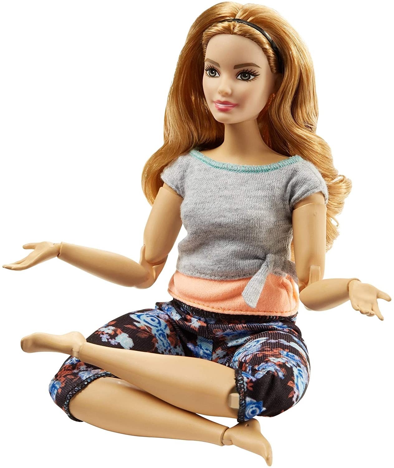 

Лялька Барбі Йога Рухайся як я Barbie Made to Move Barbie Doll, Curvy Mattel (FTG84)