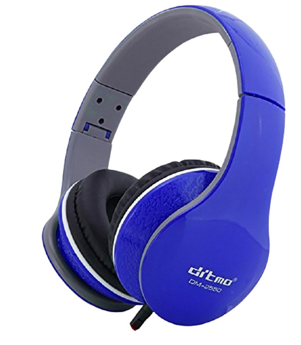 

Наушники с микрофоном Ditmo DM-2550 Синие - проводные наушники для компьютера, ноутбука